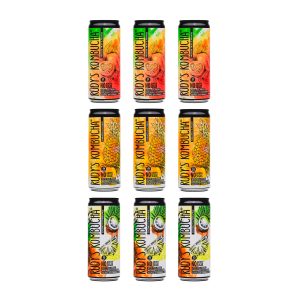 Set de Kombucha Tropical Bebida Probiótica Refrescante (9x330ml)